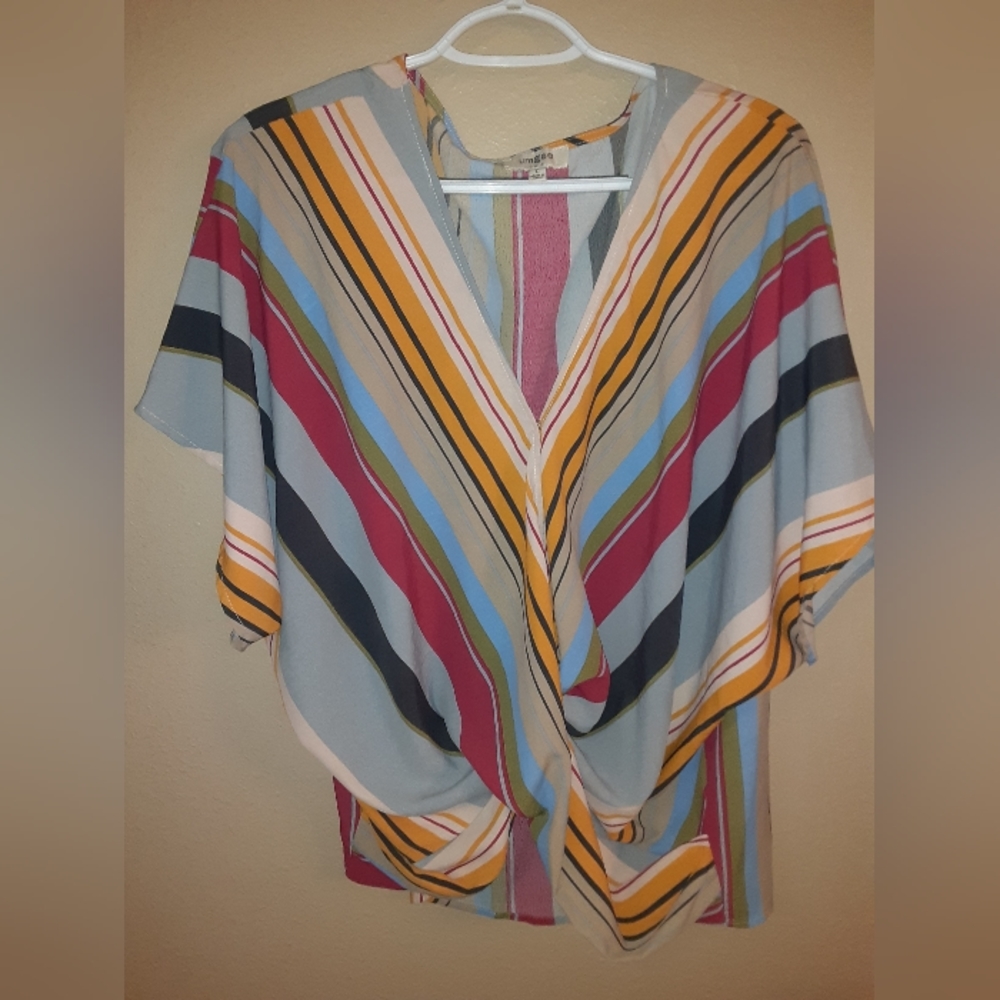 Poncho style blouse